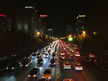 City street at night