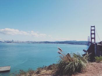 Scenic view of sea against sky