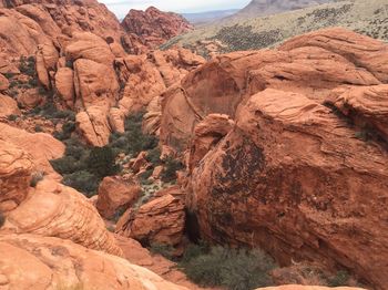 Rock formations in a desert