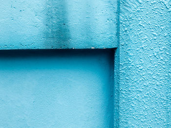 Full frame shot of blue wall