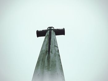 Low angle view of built structure against clear sky