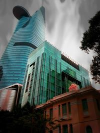 Low angle view of building against sky