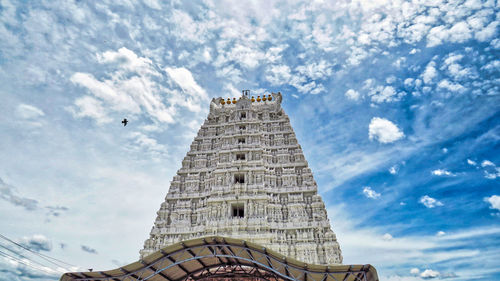 Low angle view of historical building against sky