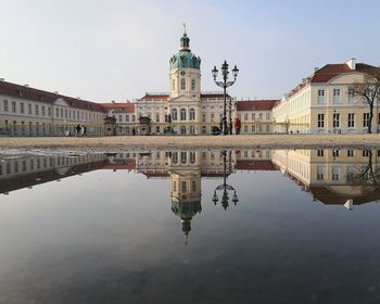 Reflection of buildings in canal