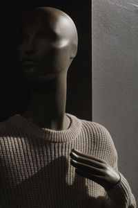 Close-up of smart phone in store