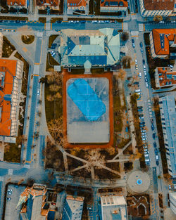 Aerial view of buildings in city