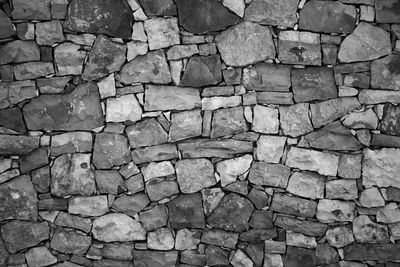 Full frame shot of stone wall