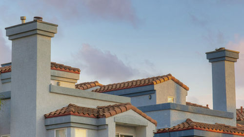Low angle view of building against sky