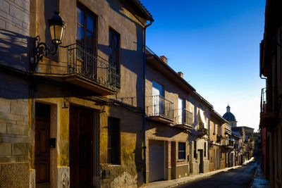 Low angle view of buildings against sky