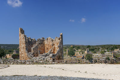 View of fort against sky