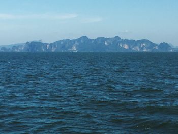 Scenic view of calm sea against sky