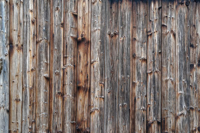 Full frame shot of weathered wooden wall