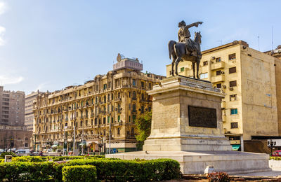 Low angle view of statue