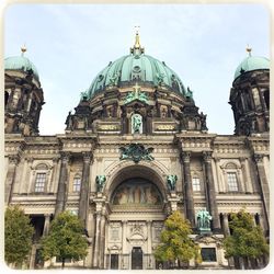 Low angle view of church against sky