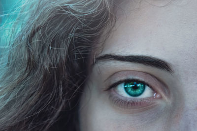 Close-up portrait of woman