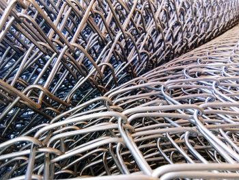 Full frame shot of metallic structure