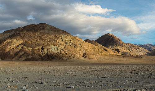 Scenic view of desert against sky