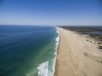 An aerial view of the northern spanish coastline.