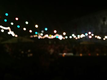 Defocused lights at night