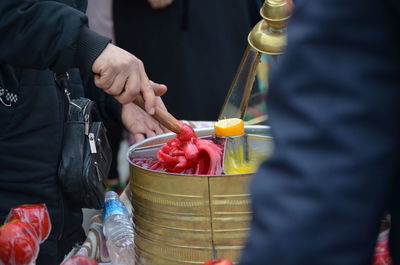 Candy seller in the bazaar