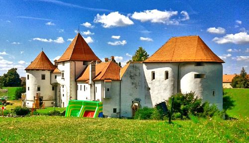 Houses against sky