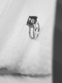 Close-up of wedding rings