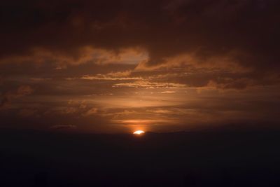 Scenic view of sky during sunset