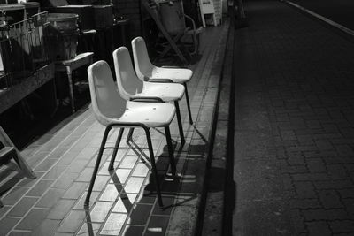 Chairs on floor