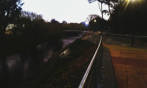 Bridge over river against sky