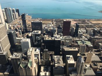 High angle view of cityscape