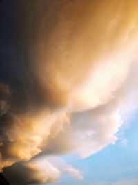 Low angle view of sky during sunset