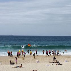 People enjoying at beach