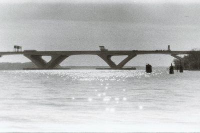 View of bridge over river