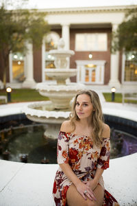 Portrait of a beautiful young woman