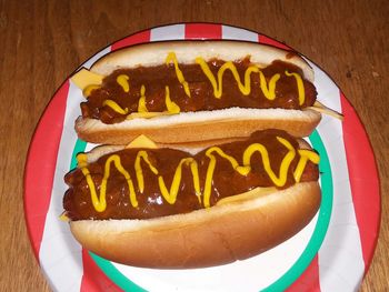 Close-up of hot dog