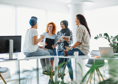 Group of people on table