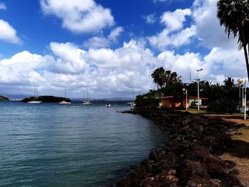 Scenic view of sea against sky