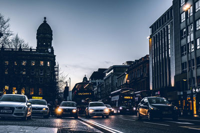 Traffic on city street