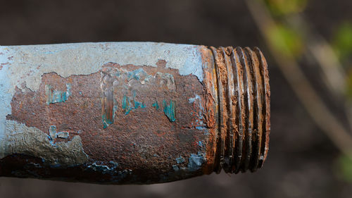 Close-up of rusty metal