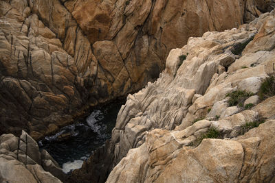 Scenic view of rock formations