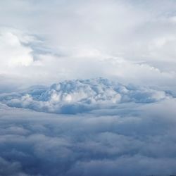 Aerial view of clouds in sky