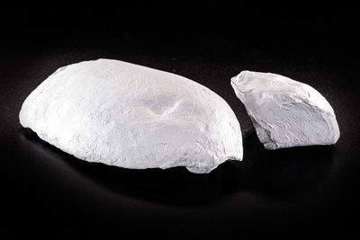 High angle view of ice cream on table