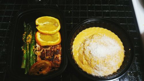 Close-up of preparing food