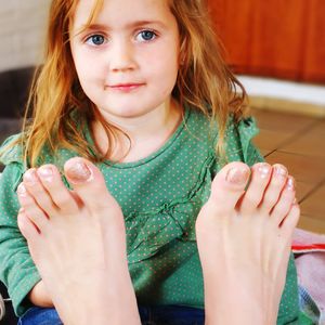 Portrait of a smiling girl holding ice cream