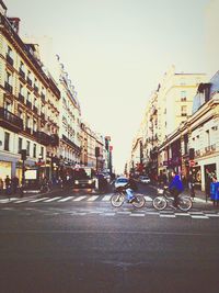City street with buildings in background
