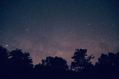 View of southern cross with milky way