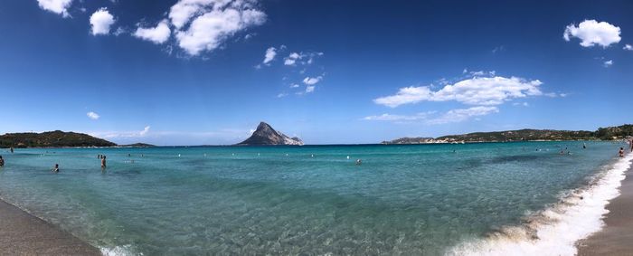 Panoramic view of sea against sky