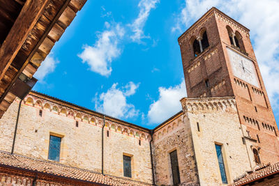 Low angle view of historical building against sky