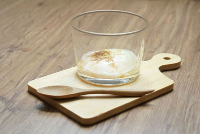Close-up of drink on table
