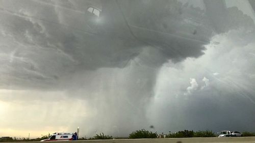 Storm clouds in sky